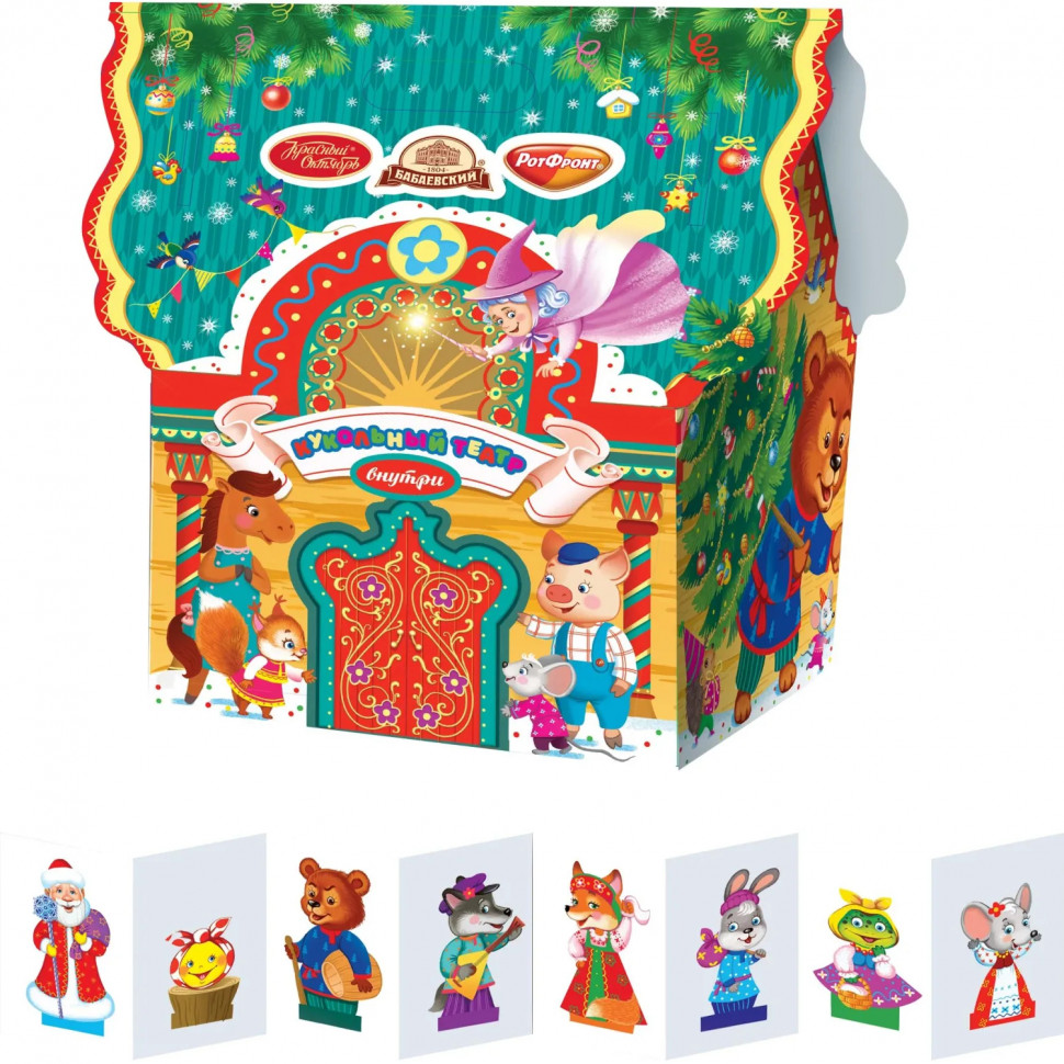 Новогодний сладкий подарок Терем-теремок 1/800 арт.ББ18745