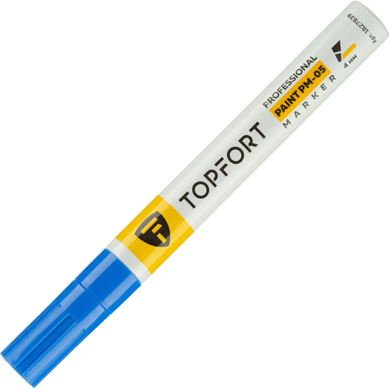 Маркер лаковый TOPFORT Paint 4 мм синий