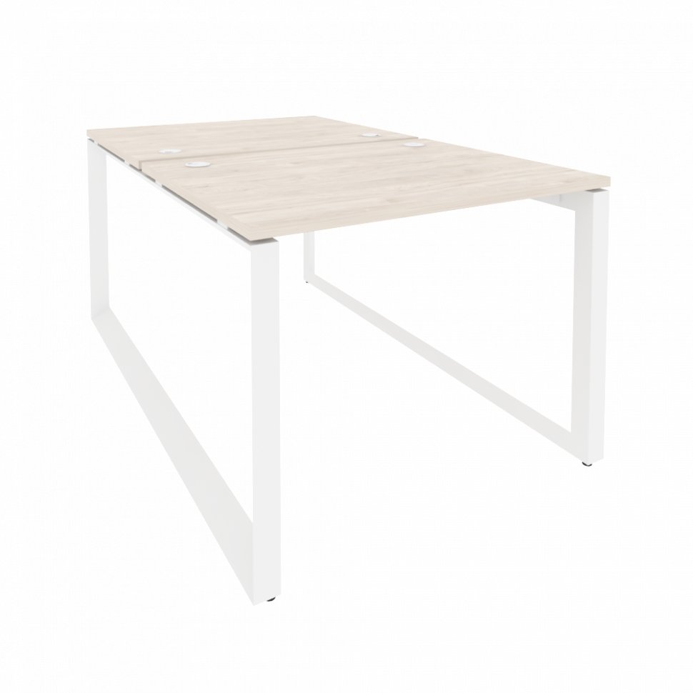 Onix Рабочая станция на О-образном м/к O.MO-D.RS-2.1.8 Денвер Светлый/Металл Белый 980*1635*750