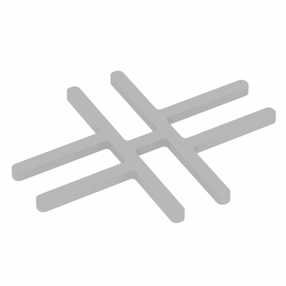 R-line soft Комплект соединителей Х-образных (2 шт.) AP.S-XO-TI Металл Серый 136*107*5