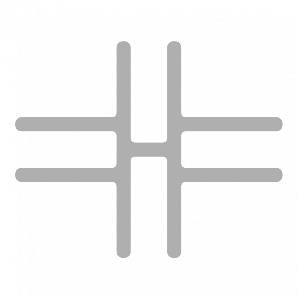 R-line soft Комплект соединителей Х-образных (2 шт.) AP.S-XO-TI Металл Серый 136*107*5