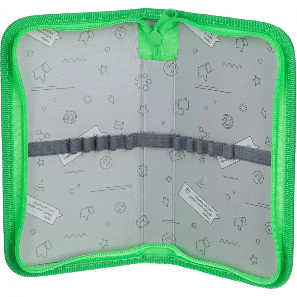 Пенал Robot, 1 секц., 190x110x20мм, ткань