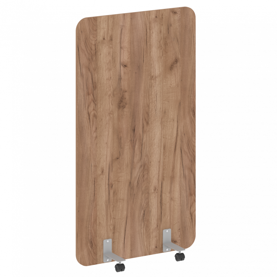 R-line Перегородка на металлических опорах, на роликах DP.R-100-180 Дуб Табак/Металл Серый 1000*18*1