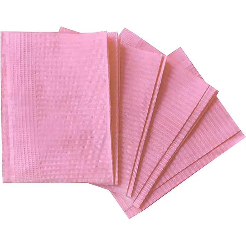 Салфетка Салфетки ламинир,Standart 33x45см, розовые 500 шт/уп, бумага + п/э
