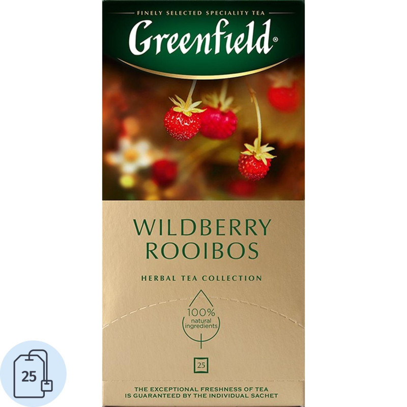 Чай Greenfield Wildberry Rooibos трав, 25пак 1390-10