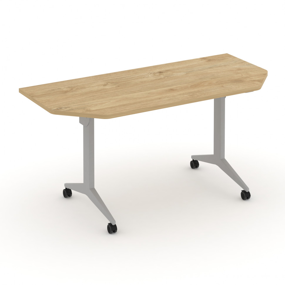 X-Pull Стол складной мобильный X.M-7.T2 Тиквуд Светлый/Металл Серый 1580*720*753 X-Pull Стол складной мобильный X.M-7.T2 Тиквуд Светлый/Металл Серый 1580*720*753