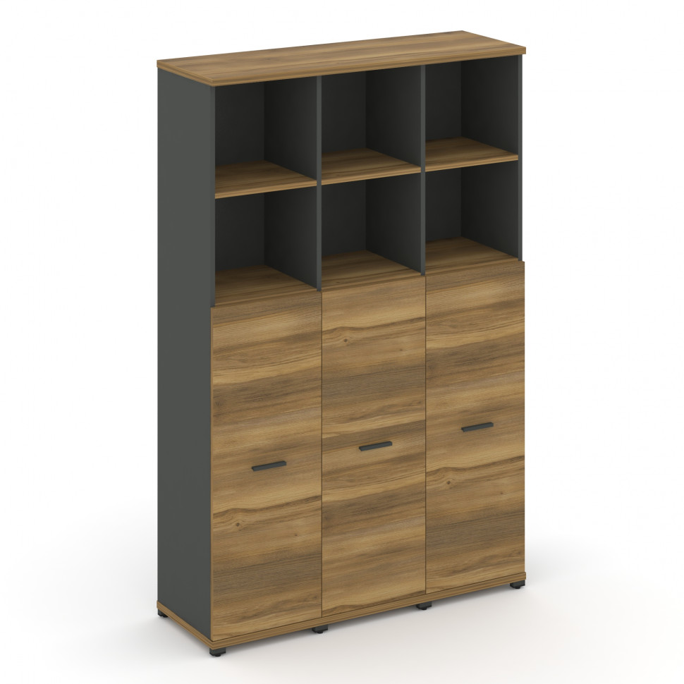 Concept Шкаф 3 узкие секции, 5 ниш CN.STU-534 A Сандал Янтарный/Антрацит/Металл Антрацит 1252*420*19 Concept Шкаф 3 узкие секции, 5 ниш CN.STU-534 A Сандал Янтарный/Антрацит/Металл Антрацит 1252*420*19