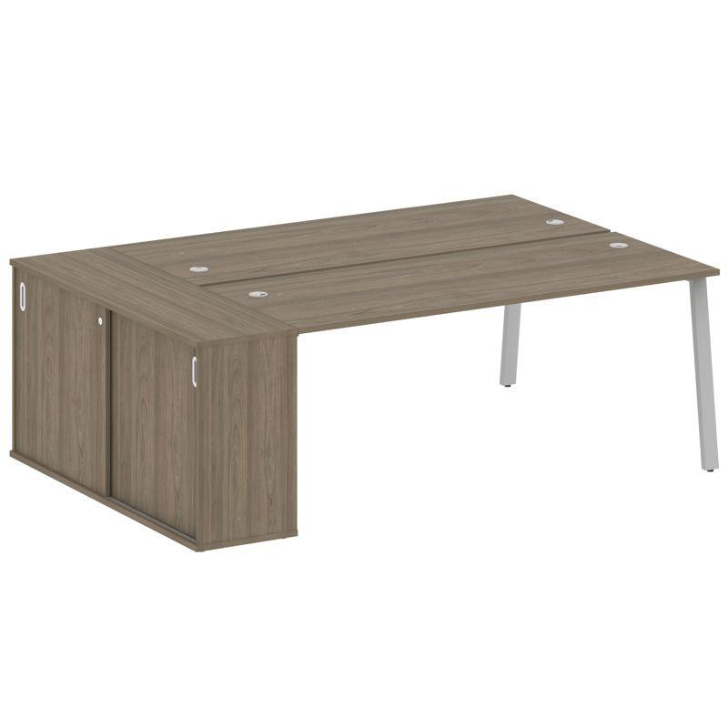 Metal System Рабочая станция с шкафом-купе на А-образном м/к БА.РС-СШК-1.5 Т Вяз Благородный/Металл Metal System Рабочая станция с шкафом-купе на А-образном м/к БА.РС-СШК-1.5 Т Вяз Благородный/Металл