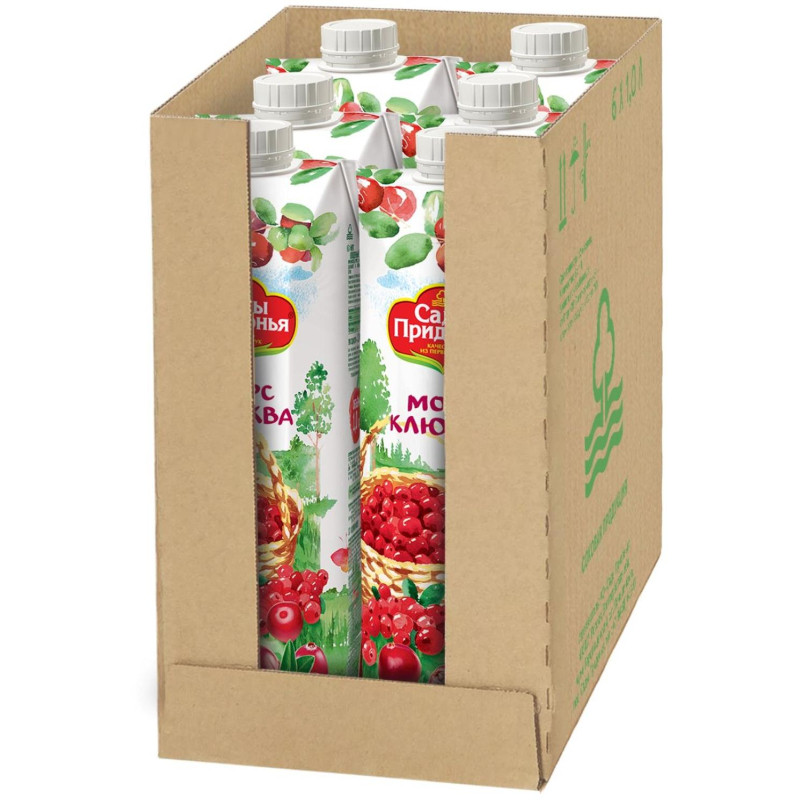 Морс Сады Придонья клюквенный 1л Морс Сады Придонья клюквенный 1л