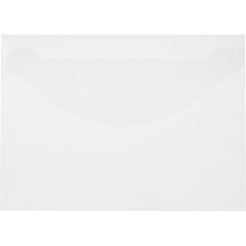 Папка-конверт с клапаном 180 прозрачный 10 шт/уп