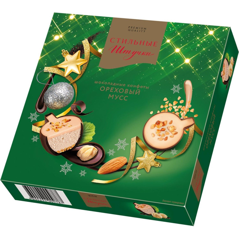 Конфеты Стильные штучки шоколадные в коробке Ореховый мусс, 104г