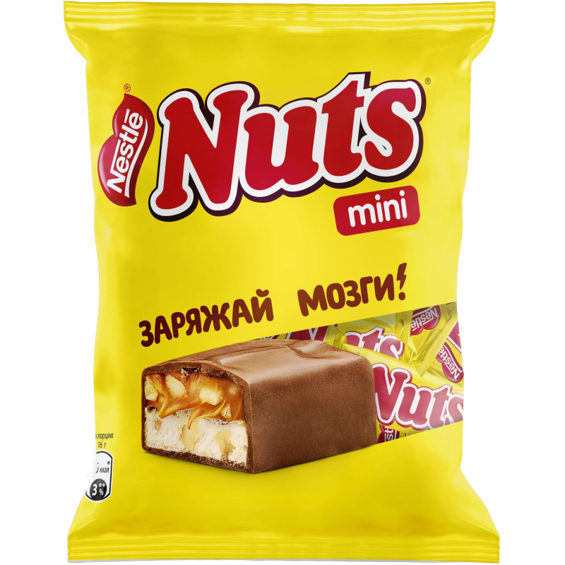 Шоколадный батончик Nuts Mini,148г