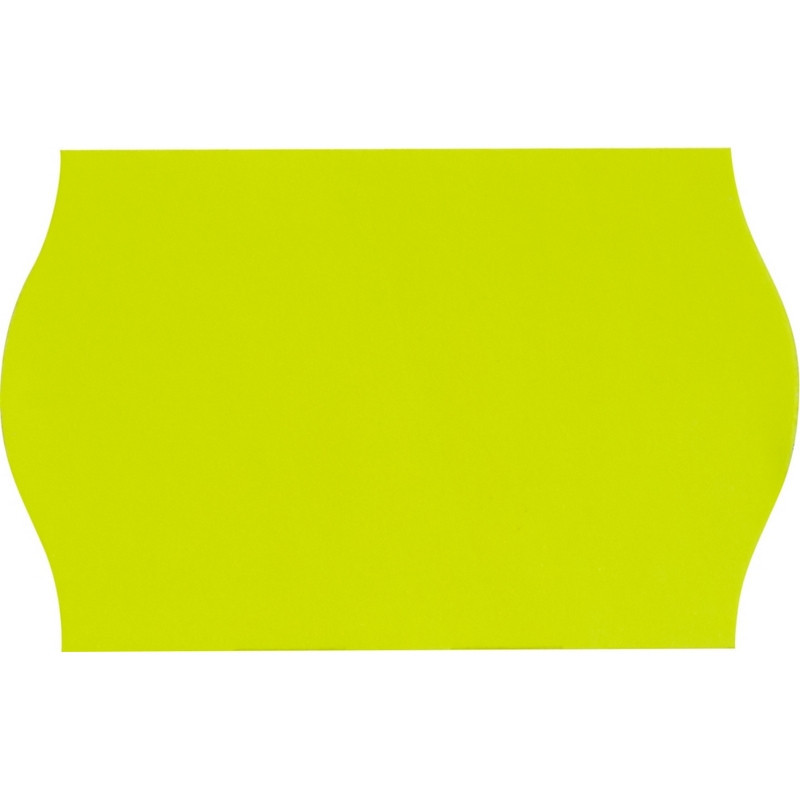 Этикет-лента 26х16 желт волна 1000шт/рул 10рул/уп