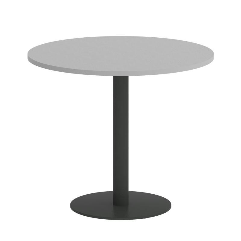 Riva Стол круглый А.СПРГ-1 Серый/Металл Антрацит 900*900*750