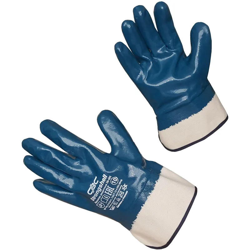 Перчатки защитные STRONGSHELL арт.28-401 полное нитрилов.покрытие крага р11