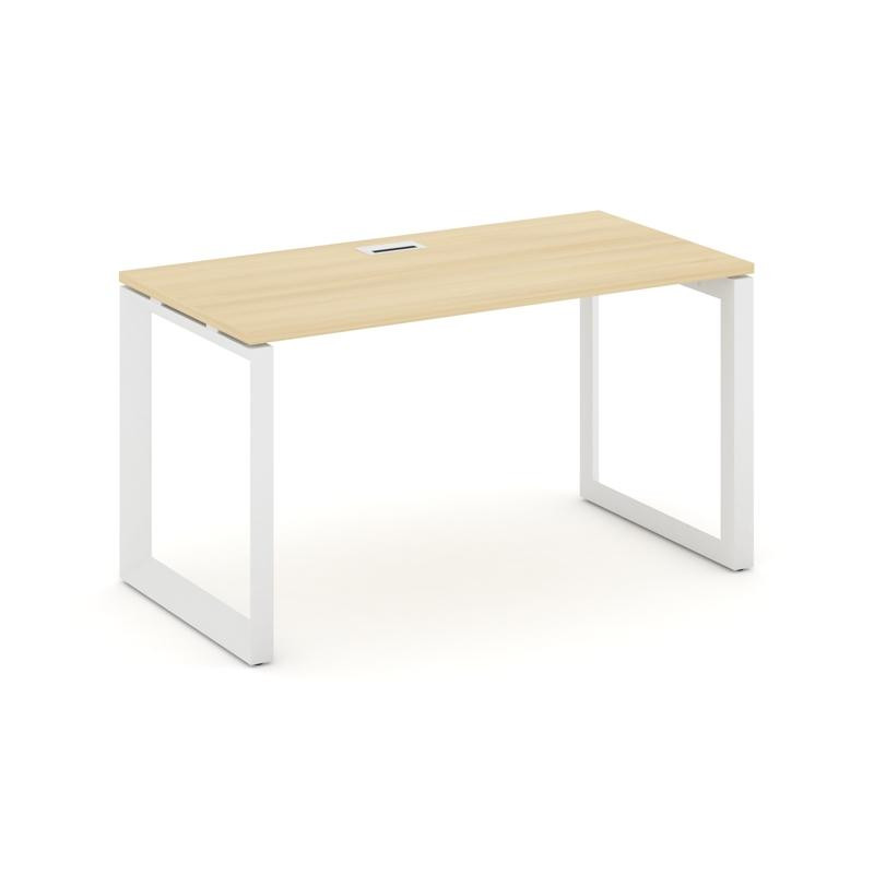 Style Project Стол письменный SN-59O.SP-023 Акация Лорка/Металл Белый/Белый Заглушка 1380*800*750