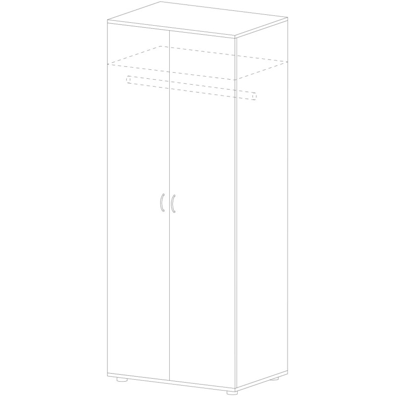 Шкаф PT Арго для одежды А-307 Н ясень ш 1184550