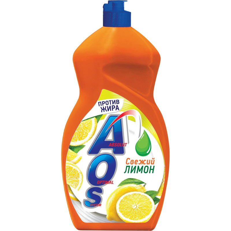 Средство для мытья посуды AOS Лимон 1,3кг