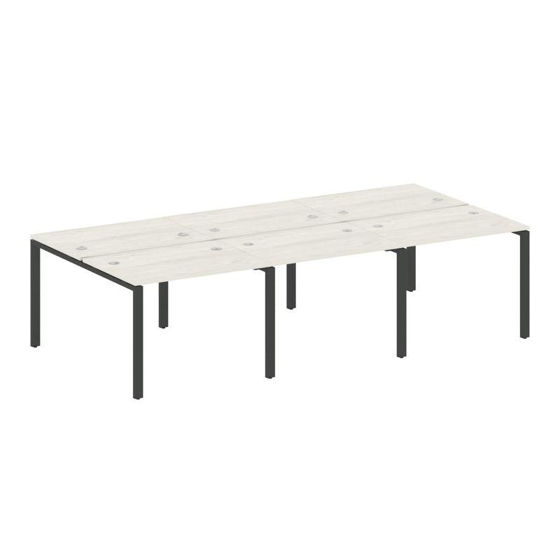 Metal System Рабочая станция на 6 мест на П-образном м/к БП.СМ-6.1 Дуб Наварра/Металл Антрацит 3000* Metal System Рабочая станция на 6 мест на П-образном м/к БП.СМ-6.1 Дуб Наварра/Металл Антрацит 3000*