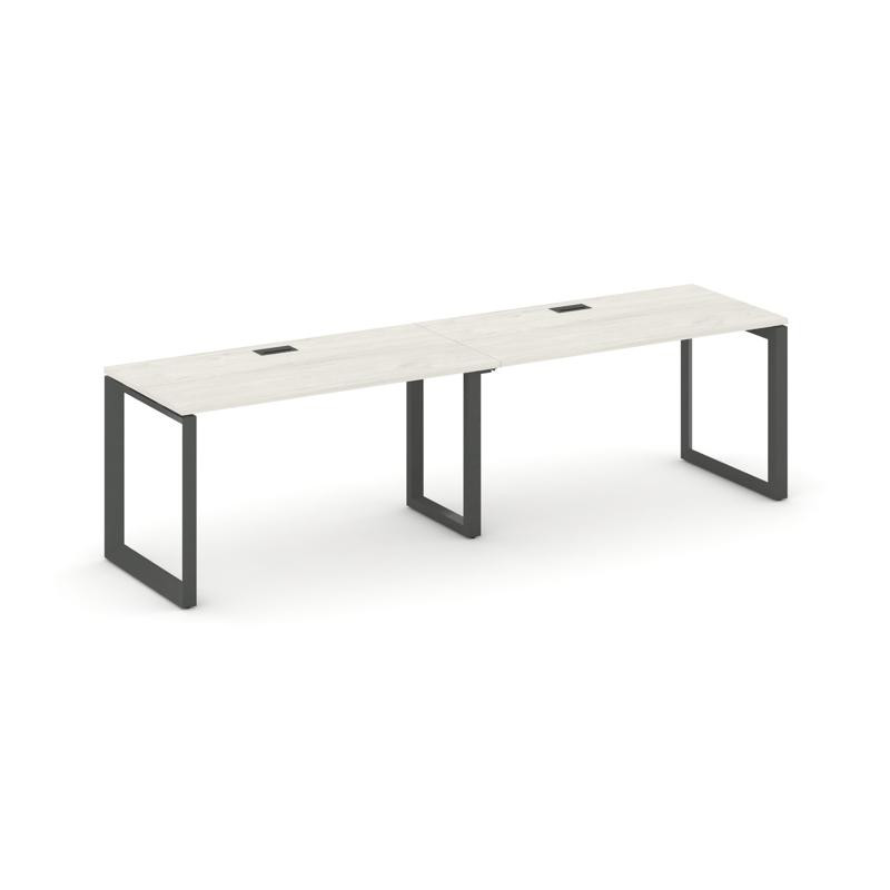 Style Project Рабочая станция односторонняя SN-59O.ORS-001 Дуб Наварра/Металл Антрацит/Черный Заглуш