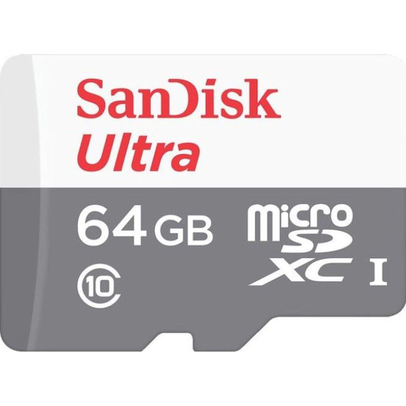 Карта памяти SanDisk Ultra microSDXC UHS-I Cl10, SDSQUNR-064G-GN3MN Карта памяти SanDisk Ultra microSDXC UHS-I Cl10, SDSQUNR-064G-GN3MN