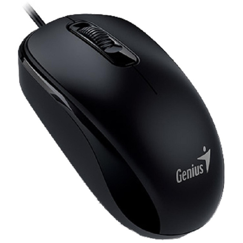 Мышь компьютерная Genius DX-110, USB, оптическая, 1000 DPI 1.5m, черный