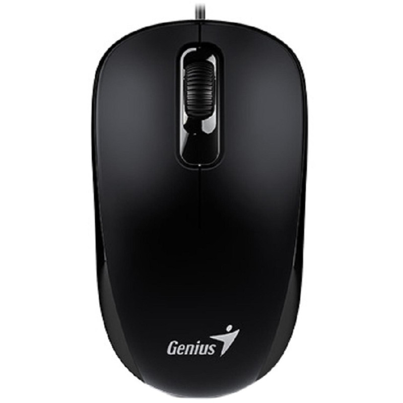 Мышь компьютерная Genius DX-110, USB, оптическая, 1000 DPI 1.5m, черный