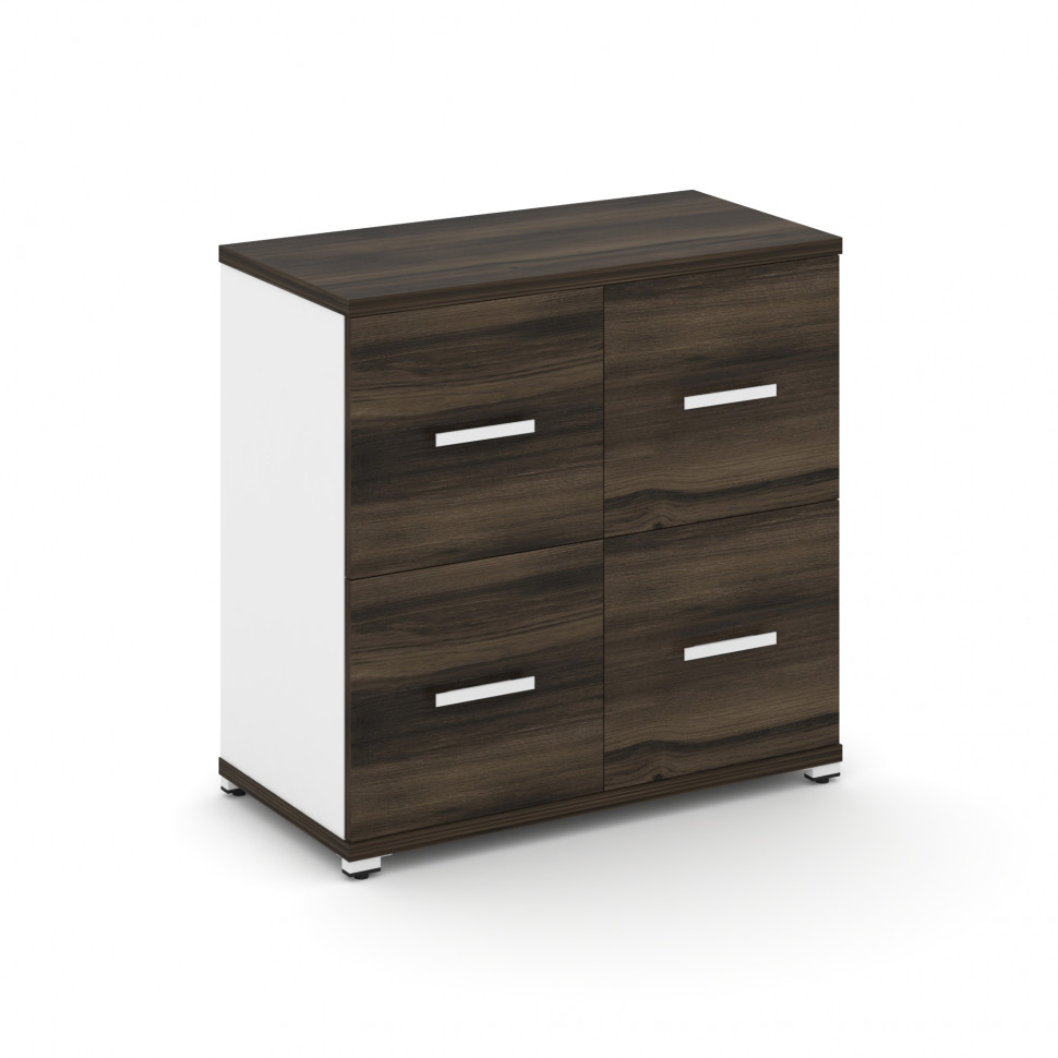 Concept Шкаф 1 широкая секция, 2 ниши CN.STS-212 W Дуб Мали/Белый Бриллиант/Металл Белый 836*420*818