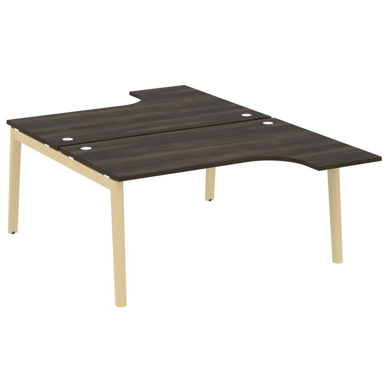 Onix Wood Рабочая станция OW.D.SA-4 Дуб Мали/Дуб Светлый/Металл Белый 1580*2395*750 (1635/460)