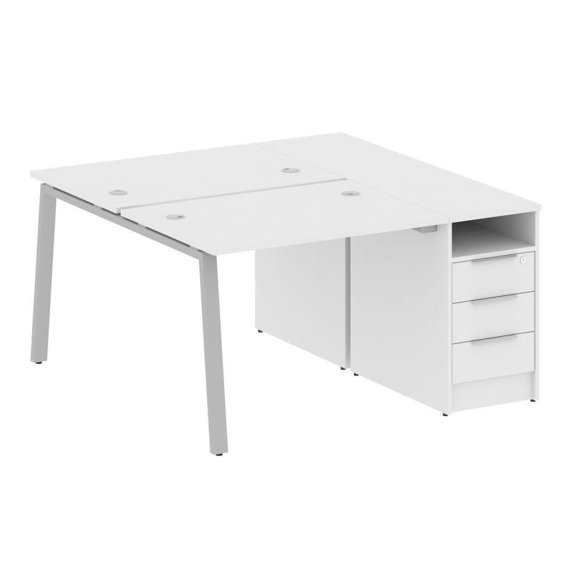 Metal System Рабочая станция с тумбой на А-образном м/к БА.РС-СТП-2.1 Белый/Металл Серый 1412*1475*7 Metal System Рабочая станция с тумбой на А-образном м/к БА.РС-СТП-2.1 Белый/Металл Серый 1412*1475*7