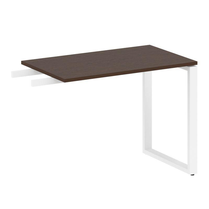 Metal System Приставной элемент на О-образном м/к БО.ПР-3 Венге Цаво/Металл Белый 1000*600*750