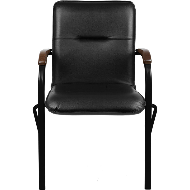 Конференц-кресло 0MX_UA_EChair SAMBA Black к/з черн./орех (V-4 1.031)
