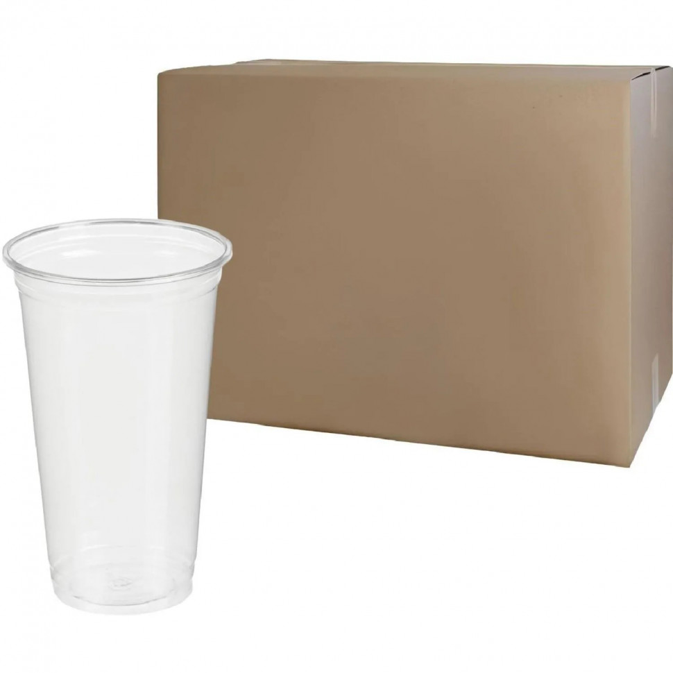 Стакан одноразовый 500мл. прозрачный ПЭТ-шейкер 1000шт/кор