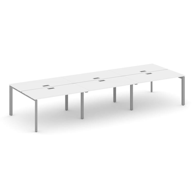 Style Project Рабочая станция двухсторонняя SN-59P.DRS-073 Белый/Металл Серый/Серебро Заглушка 4140*