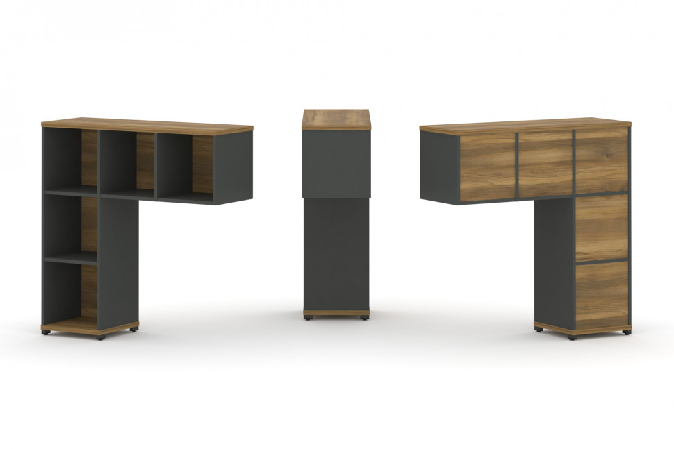 Concept Надставка низкая CN.ONN-001 Сандал Янтарный/Антрацит/Металл Антрацит 1099*365*1130