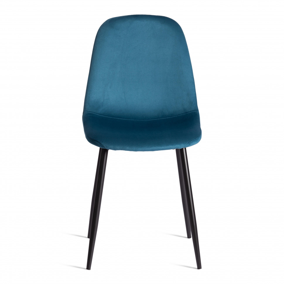 Стул BREEZE (mod. 4724) Велюр/металл , 44 х 53 х 87 см, Dark turquoise (темно-бирюзовый) HLR62 / черный