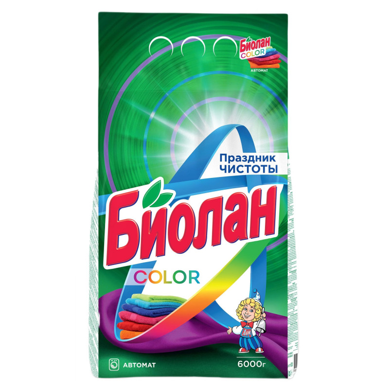 Порошок стиральный СМС Биолан Color Автомат 6000гр