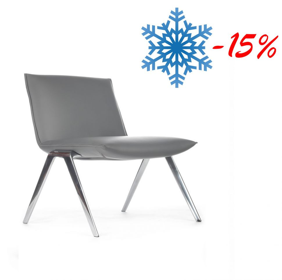 Кресло Essex F2313 Серое экокожа-микрофибра (NX9721)