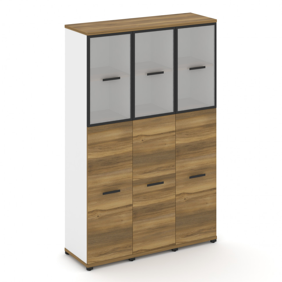 Concept Шкаф 3 узкие секции, 5 ниш CN.STU-535 RMB B Сандал Янтарный/Белый Бриллиант/Металл Черный/Са Concept Шкаф 3 узкие секции, 5 ниш CN.STU-535 RMB B Сандал Янтарный/Белый Бриллиант/Металл Черный/Са