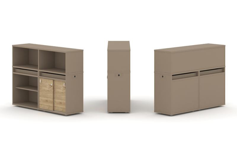 Estetica Набор №9. Тумба двойная+низкая надставка ES.NB.2N-9 Латте/Тиквуд Светлый 1500*410*1135 Estetica Набор №9. Тумба двойная+низкая надставка ES.NB.2N-9 Латте/Тиквуд Светлый 1500*410*1135