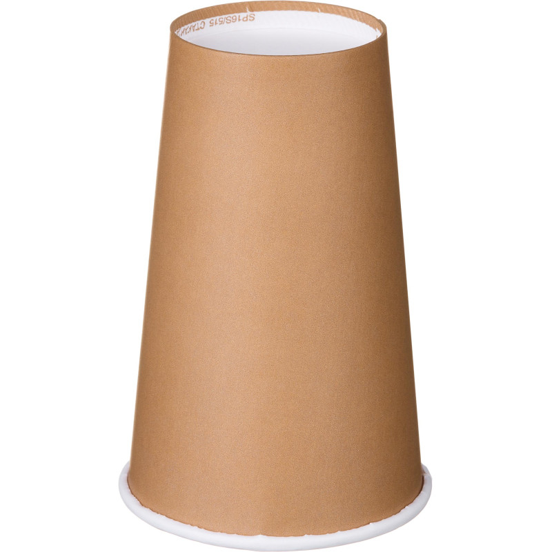 Стакан одноразовый бум 1-сл. d-90мм 400мл Крафт 50шт/уп (SP16S)