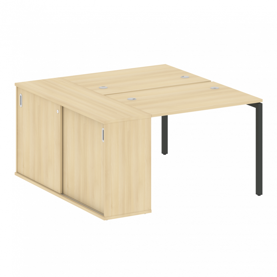 Metal System Quattro Рабочая станция с шкафом-купе на П-образном м/к 40БП.РС-СШК-1.1 Т Акация Лорка/ Metal System Quattro Рабочая станция с шкафом-купе на П-образном м/к 40БП.РС-СШК-1.1 Т Акация Лорка/