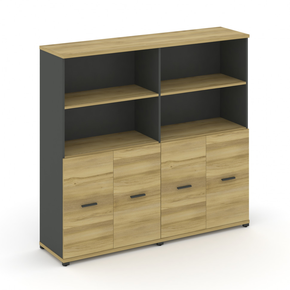 Concept Шкаф 2 широкие секции, 4 ниши CN.STS-421 A Дуб Винченцо/Антрацит/Металл Антрацит 1668*420*15 Concept Шкаф 2 широкие секции, 4 ниши CN.STS-421 A Дуб Винченцо/Антрацит/Металл Антрацит 1668*420*15