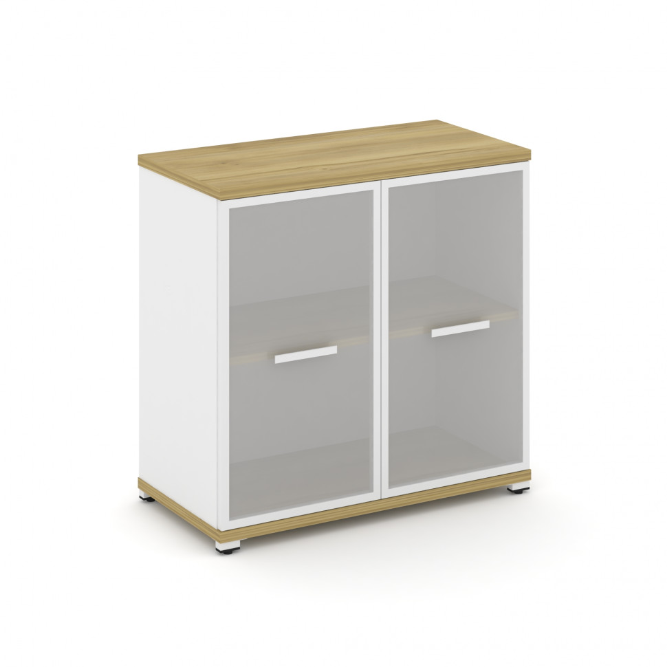 Concept Шкаф 1 широкая секция, 2 ниши CN.STS.E-213 RMW W Дуб Винченцо/Белый Бриллиант/Металл Белый/С