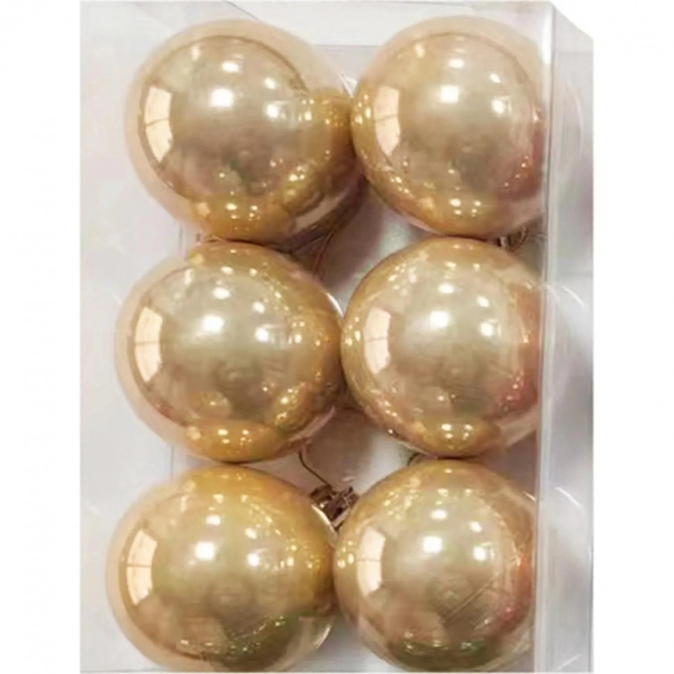 Набор шаров подвесных из полистирола, наб.6 шт / 6x6x6см арт.92705