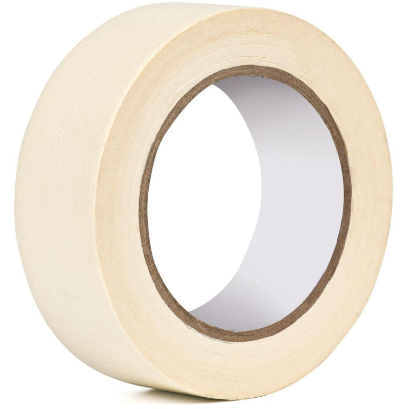 Клейкая лента малярная 25мм х 25м белая, креппированная СПб