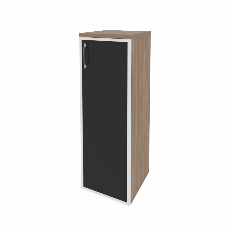 Onix Шкаф средний узкий правый O.SU-2.4 R (R) black Дуб Аризона/Стекло Black 400*420*1207