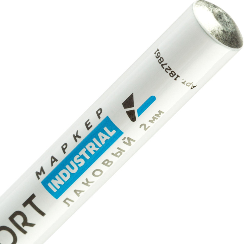 Маркер лаковый TOPFORT Industrial 2 мм черный