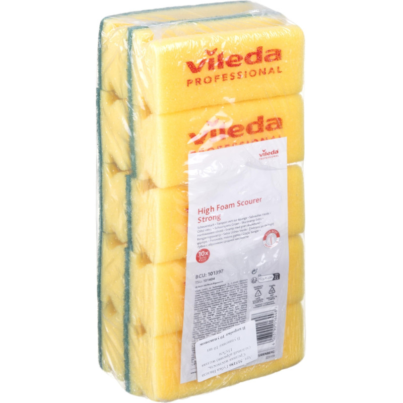 Губки абразивная Vileda средней жесткости, 7,10шт. 101404