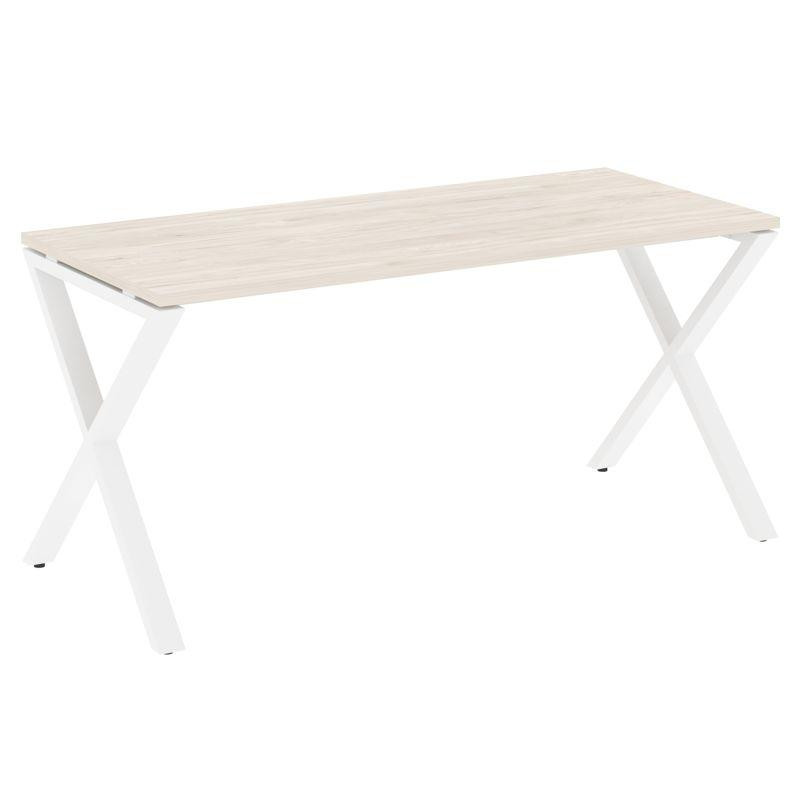 Loft Стол рабочий VR.L-SRX-4.7 Денвер Светлый/Металл Белый 1580*720*750